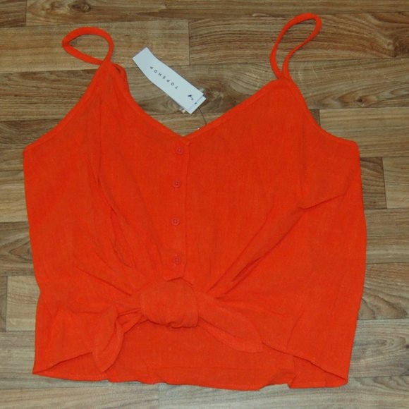Topshop Tops - TopShop Women's Polly Tie Front Camisole